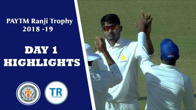 Ranji Trophy 2018-19 QF:Karnataka v Team Rajasthan - Day 1 Highlights