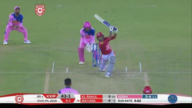 M32: KXIP vs RR – Mayank Agarwal Six