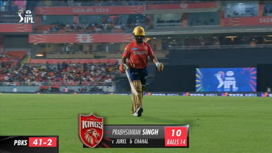 M27: PBKS vs RR – Prabhsimran Singh Wicket