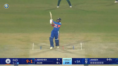 IND vs SA 2025, 2nd T20I: Abhishek Sharma Six