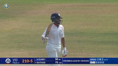 Ranji Trophy 2025 QF2, Vidarbha vs Tamil Nadu: Harsh Dubey's vital knock of 64(104)