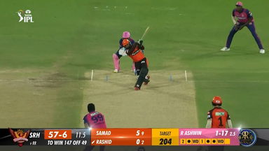 M04: SRH vs RR –  Adil Rashid  Six