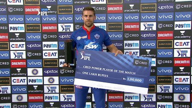 M33: DC vs SRH  – CRED Power Player of the Match – Anrich Nortje