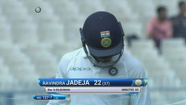 IND vs SL 2017, 1st Test Day 3: Ravindra Jadeja Wicket
