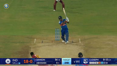 IND vs WI 2026, 4th T20I: Sanju Samson Six