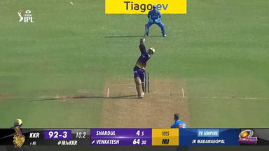 M22: MI vs KKR –  Venkatesh Iyer Six