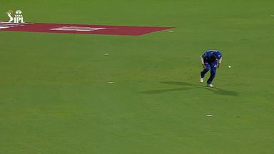 In & Out! Rohit drops a sitter