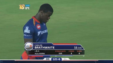 M50: GL vs DD – Carlos Brathwaite Wicket