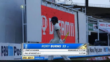 IND vs ENG 2021, 1st Test, Day 1: Rory Burns Wicket