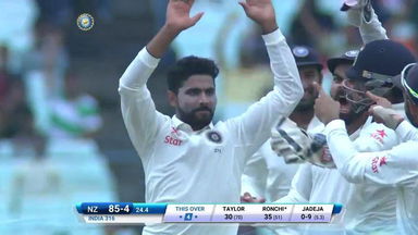 India vs NZ 2016, 2nd Test: NZ 1st Innings Fall of Wickets
