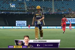 M45: KKR vs PBKS – Eoin Morgan Wicket