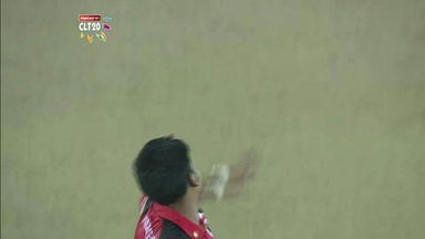 M2: BRI vs T&T –  Joe Burns b Rampaul