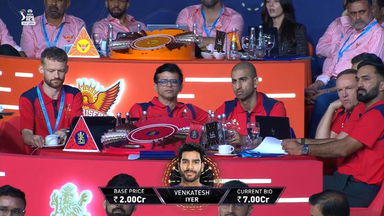 Thrilling bidding war! Venkatesh Iyer is now an RCB player at INR 7 Crore