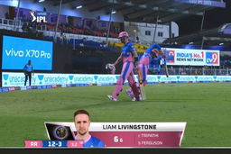 M54: KKR vs RR – Liam Livingstone Wicket