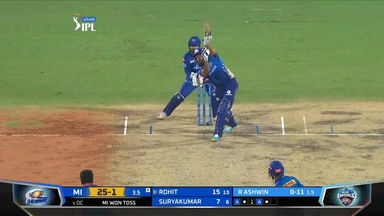 M13: DC vs MI   – Rohit Sharma Six