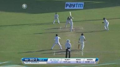IND vs ENG 2016 - 1st Test, day 3 : Murali Vijay six