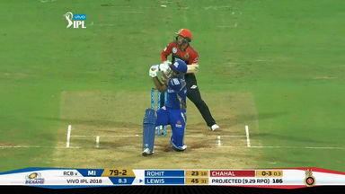 M14: MI vs RCB – Evin Lewis Six