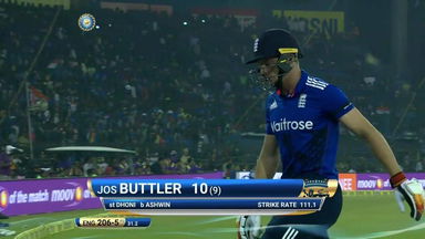 IND vs ENG 2017, 2nd ODI : Jos Buttler Wicket