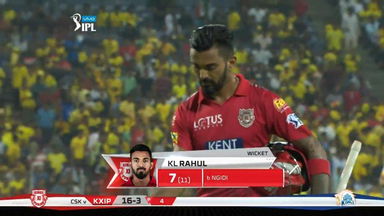 M56: CSK vs KXIP – KL Rahul Wicket