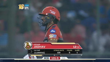 M56: DD vs RCB – Kedar Jadhav Wicket