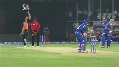 M36: SRH vs MI –  Ambati Rayudu Wicket