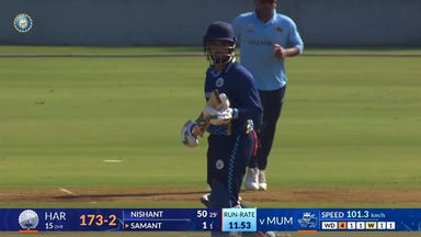 SMAT 2025, Mumbai vs Haryana: Nishant Sindhu sparkles again with 63 (38)