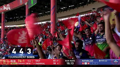 IPL 2026 M26: RCB vs DC - Devdutt Padikkal Six