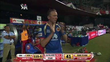 M24: RCB vs SRH–  AB de Villiers Six