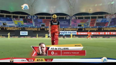 M25: CSK vs RCB – AB de Villiers Wicket