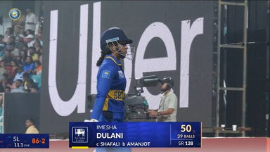 IND-W vs SL-W 2025, 5th T20I: Imesha Dulani Wicket