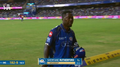 IPL 2026 M24: MI vs PBKS - Sherfane Rutherford Wicket