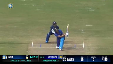 IND vs SL 2023, 3RD ODI: Shubman Gill  Six