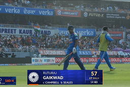IND vs WI 2026, 3rd ODI: Ruturaj Gaikwad Wicket