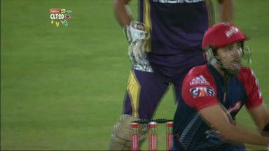 M2: DD vs KKR – Ojha c Pathan b Narine