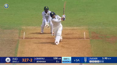 IND-W vs SA-W 2024, 1st Test: Shafali Verma Six