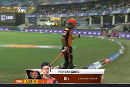M40: SRH vs RR – Priyam Garg Wicket