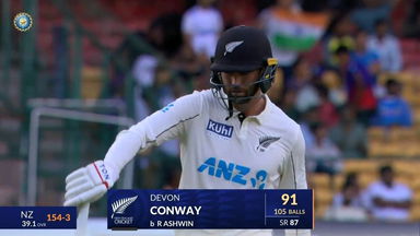 IND vs NZ 2024, 1ST Test: Devon Conway Wicket