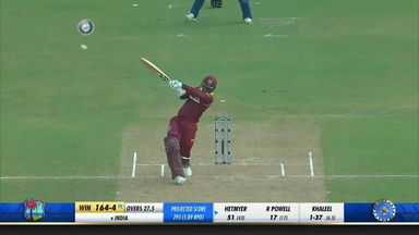 IND vs WI 2018, 1st ODI: Shimron Hetmyer Six