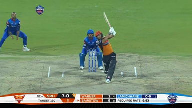 M16: DC vs SRH – Jonny Bairstow Six