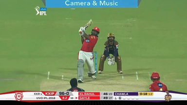 M18: KKR vs KXIP – Chris Gayle Six