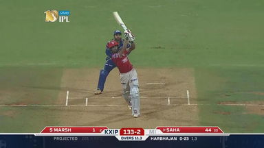 M51: MI vs KXIP – Wriddhiman Saha Six
