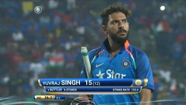 IND vs ENG 2017, 1st ODI : Yuvraj Singh Wicket
