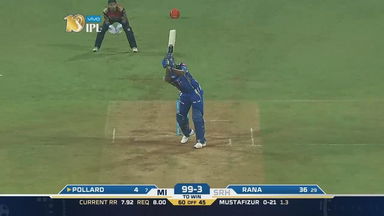 M10: MI vs SRH – Kieron Pollard Six