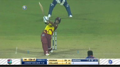 IND vs WI 2022, 1ST T20I: Nicholas Pooran Six