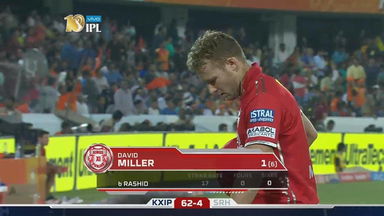 M19: SRH vs KXIP – David Miller Wicket