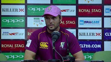 CLT20 2014 M9: HOB vs NK  –   Press Conference – Daniel Flynn