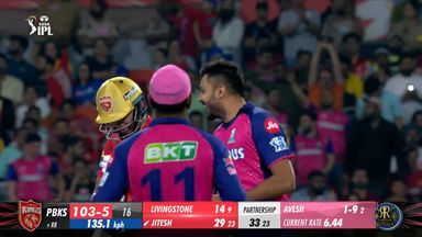 M27: PBKS vs RR – Fall of Wickets