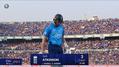 IND vs ENG 2025, 2nd ODI: Gus Atkinson Wicket