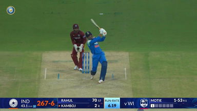 IND vs WI 2026, 3rd ODI: Anshul Kamboj Six