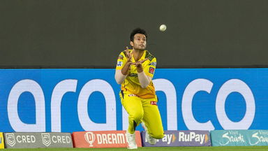Super grab: Shivam Dube's brilliant catch to dismiss Saha